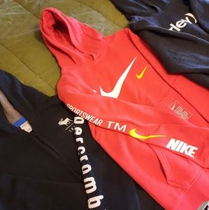 Youth Large Hoodie Lot Nike Hurley A&F
